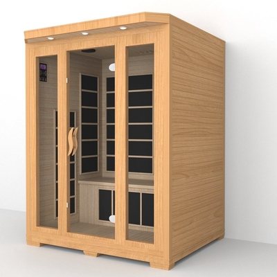 Luxe huis binnenshuis 3 personen vol spectrum infrarood sauna kamer voor spa