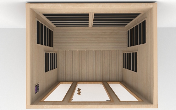 Luxe huis binnenshuis 3 personen vol spectrum infrarood sauna kamer voor spa