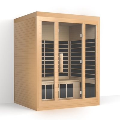 Traditionele woning lage emf nabij ver infrarood sauna rood cedermateriaal voor 3 personen