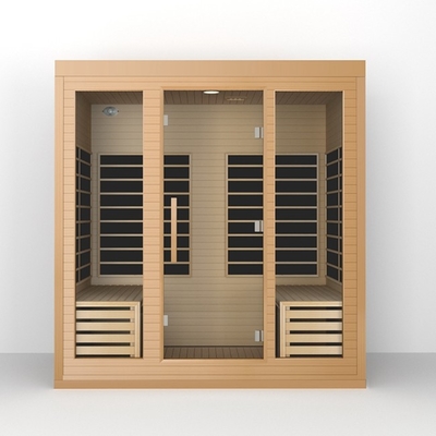 ODM OEM Solid Wood Grote ver infrarood sauna kamer voor 4 personen
