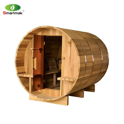 Sauna van massief hout van rode ceder Sauna van droge natte stoom Buitenbarrel Sauna