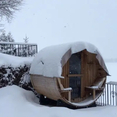 Sauna van massief hout van rode ceder Sauna van droge natte stoom Buitenbarrel Sauna