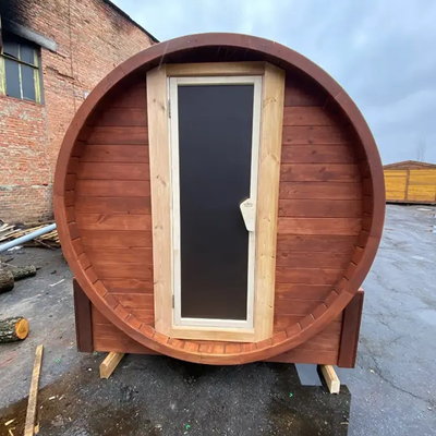 Sauna met houtkachel