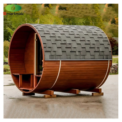 Moderne buiten waterdichte Sauna van massief hout 2 - 6 personen