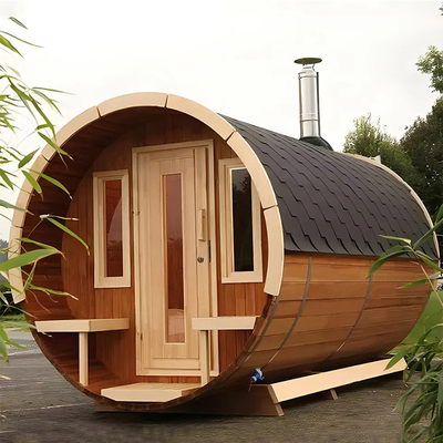 Droog stoom Hout Sauna Gezondheid Houten badvat Stoomsoenen
