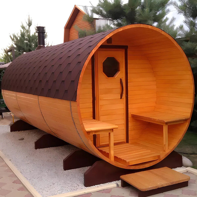 Droog stoom Hout Sauna Gezondheid Houten badvat Stoomsoenen