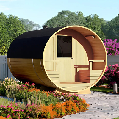 Sauna's met stoom met hout