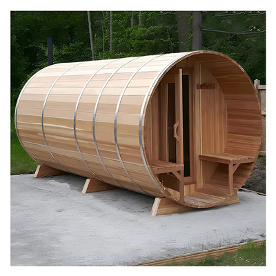 Sauna's met stoom met hout