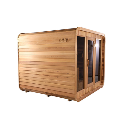 Verstelbare ventilatie Cedar Outdoor Dry Sauna Met Bluetooth Muzieksysteem