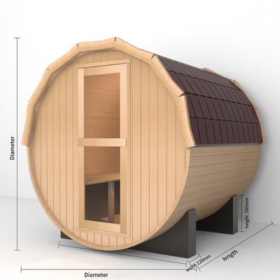 2-8 personen Hout Sauna Vaten Sauna Hout Gemakkelijke installatie 15-99 MIN Tijdsbereik