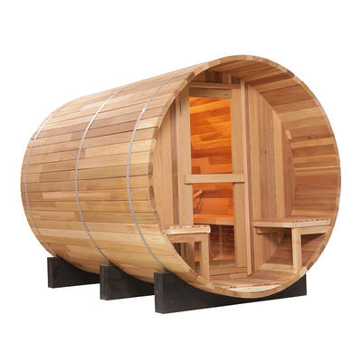 Houten handvat vat saunaverwarmer Gemakkelijk te installeren Houten kleur Elegante vormgeving