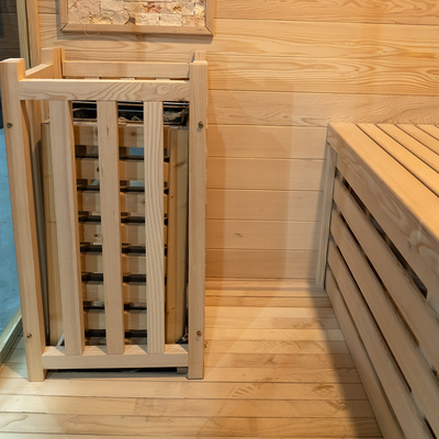 15~90.C Hemlock / Red Cedar Stoomsauna Met 0-99 MIN Timer En 220V Spanning