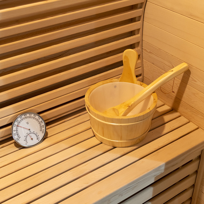 15~90.C Hemlock / Red Cedar Stoomsauna Met 0-99 MIN Timer En 220V Spanning