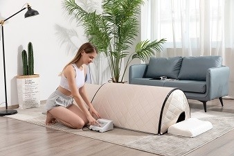 3 verwarmende Streek Lage EMF Infrarode van de de Gezondheidszorg1300w Spar van de Saunakoepel de Koepelsauna