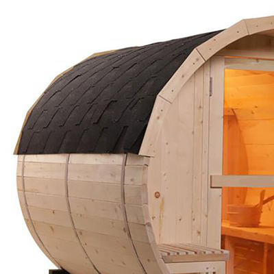 4 de Saunazaal van de persoonscalifornische sequoia in openlucht de Sauna van het het Houtwijnvat van de Tuinpijnboom