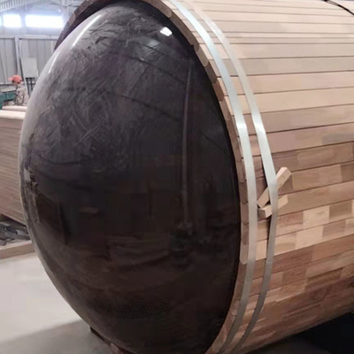 Rood Cedar Wood Barrel Sauna 180x240CM Openluchtsauna's met Panonamic