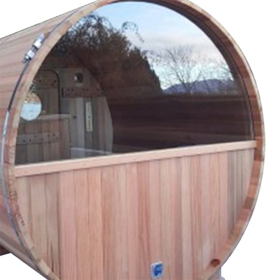 RoHS 8 Persoon om Openluchtsauna Rood Cedar Barrel Sauna Wood Stove