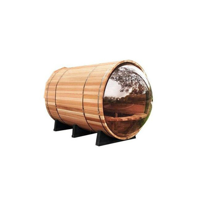 De elektrische Canadese Sauna Panoramisch Rond Cedar Sauna van het Dollekervel Houten Vat