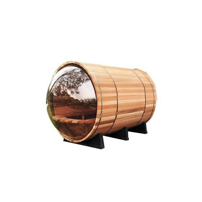 De elektrische Canadese Sauna Panoramisch Rond Cedar Sauna van het Dollekervel Houten Vat