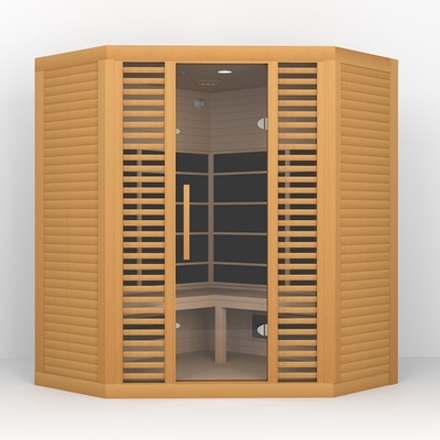 3-5 persoons Lage Emf de Zaal van de Hoek Infrarode Sauna Rood lichttherapie 2300W