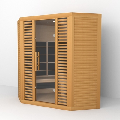 3-5 persoons Lage Emf de Zaal van de Hoek Infrarode Sauna Rood lichttherapie 2300W