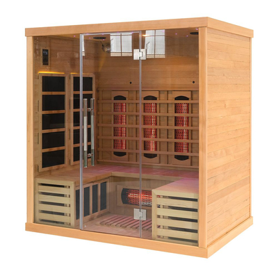 Binnenfamilie 4 Zaal van de Persoons de Verre Infrarode Sauna voor Ontgifting 2700W