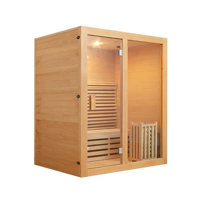 Rode binnen de saunauitrustingen van Cedar Wooden Domestic Steam Rooms voor Persoon 3