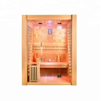 Smartmak tot 90 Graad 3 Persoon Cedar Wood Steam Sauna Room voor Tuin