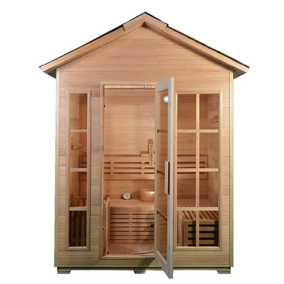 6 Droog de Saunahout van Cedar Modern Sauna Outdoor Wet van de persoonscalifornische sequoia