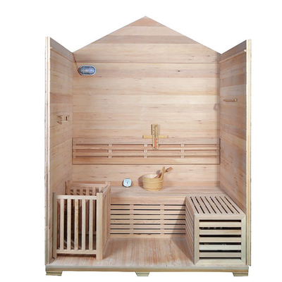 6 Droog de Saunahout van Cedar Modern Sauna Outdoor Wet van de persoonscalifornische sequoia