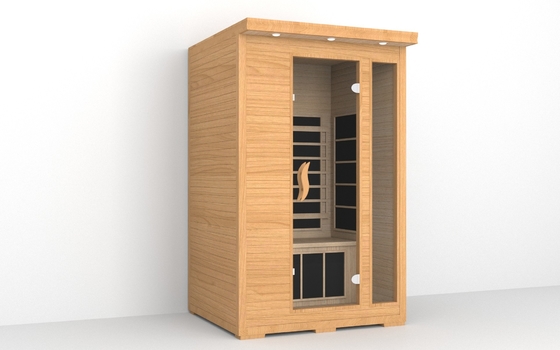 Binnen Volledig Spectrum 2 Persoons Infrarode Sauna met Ventilatievenster
