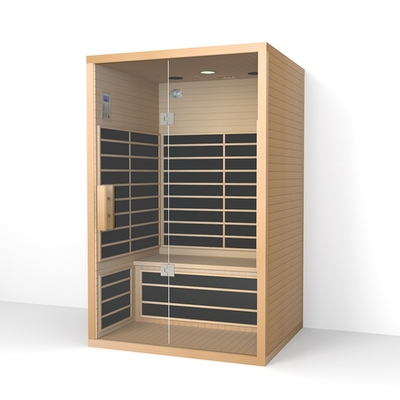 Spanningsverlichter Detox 2 het Licht van Persoonscedar sauna with color physiotherapy