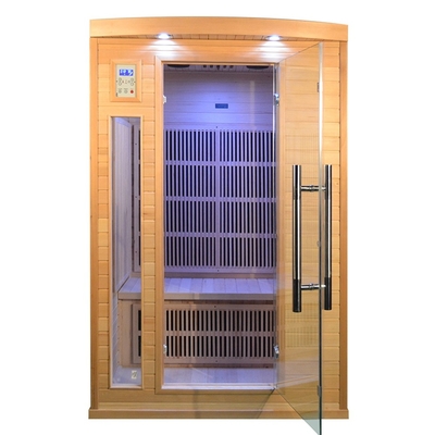 1750w houten droog 2 het Huissauna's van de Persoons Infrarode Sauna Binnen