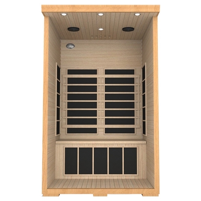 Huis Canadees Rood Cedar Wood 2 Persoons Infrarode Sauna voor Lichaam het Beeldhouwen