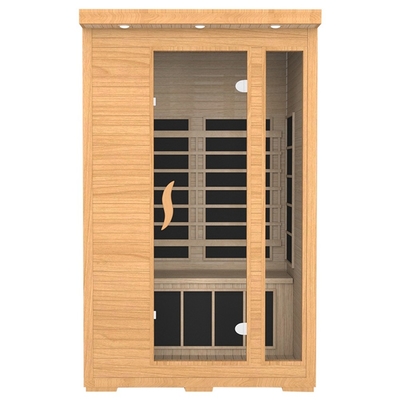 Huis Canadees Rood Cedar Wood 2 Persoons Infrarode Sauna voor Lichaam het Beeldhouwen