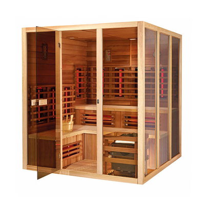 Huishouden Binnen Natte Sauna Canadees Rood Cedar Steam And Infrared Sauna
